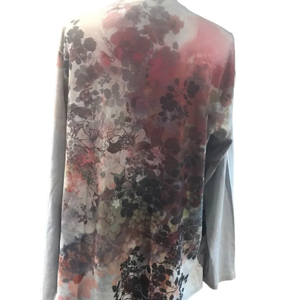 Appropriate Behavior Women's Floral Blouse Size 3X Brown - Image 4