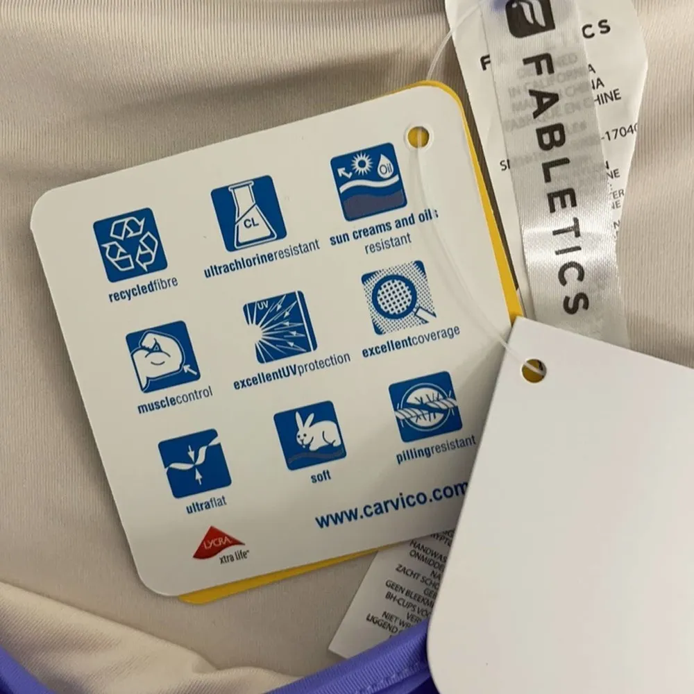 FABLETICS Swim Bajan Hipster Bikini Bottom Purple Athletic Beach Medium NWT - Image 7