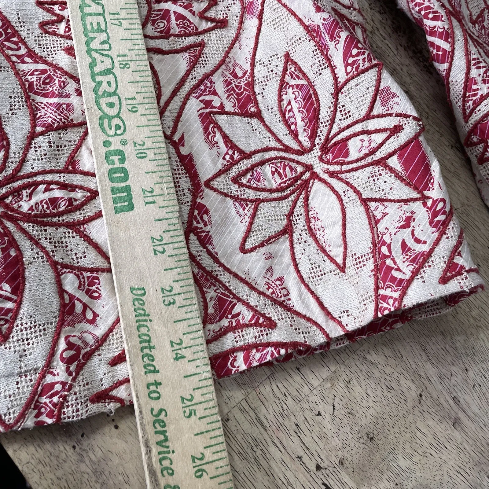 Coldwater Creek Womens Medium Quilted Patchwork Multicolor Jacket Artsy Boho - Image 6