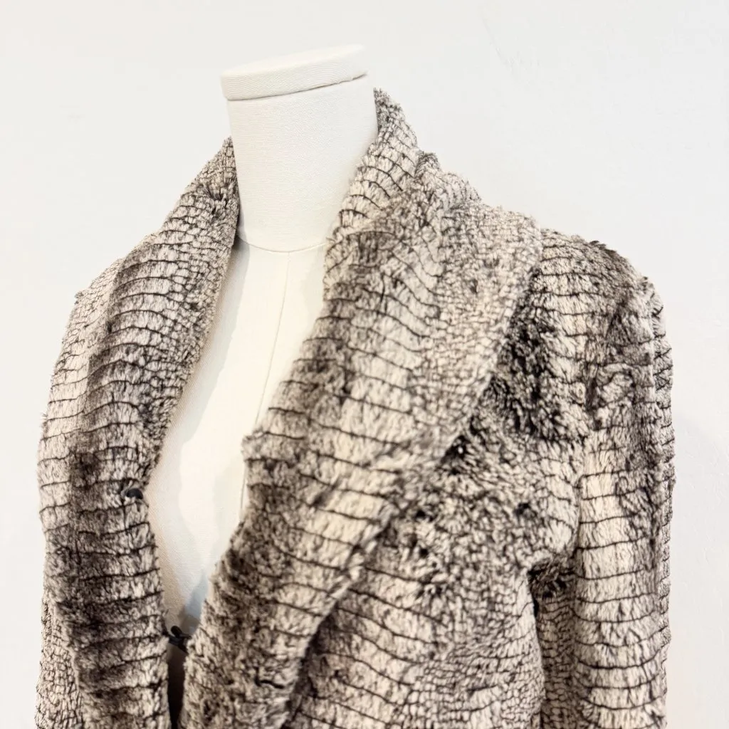 Alice + Olivia‎ Leana Womens Faux Fur Winter Jacket in Tan Brown Outerwear - Image 2