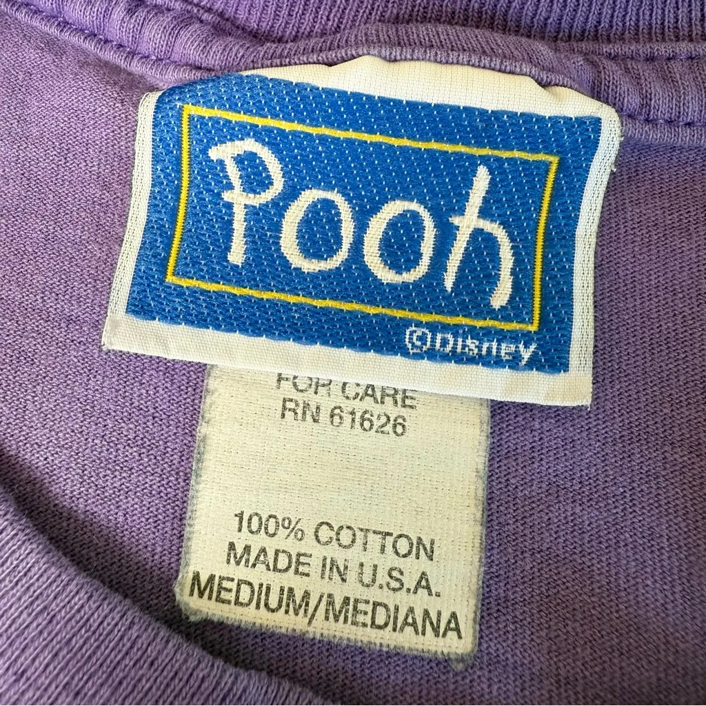 Vintage Disney Winnie the Pooh Tigger T Shirt Tee Womens Medium Purple Top - Image 4