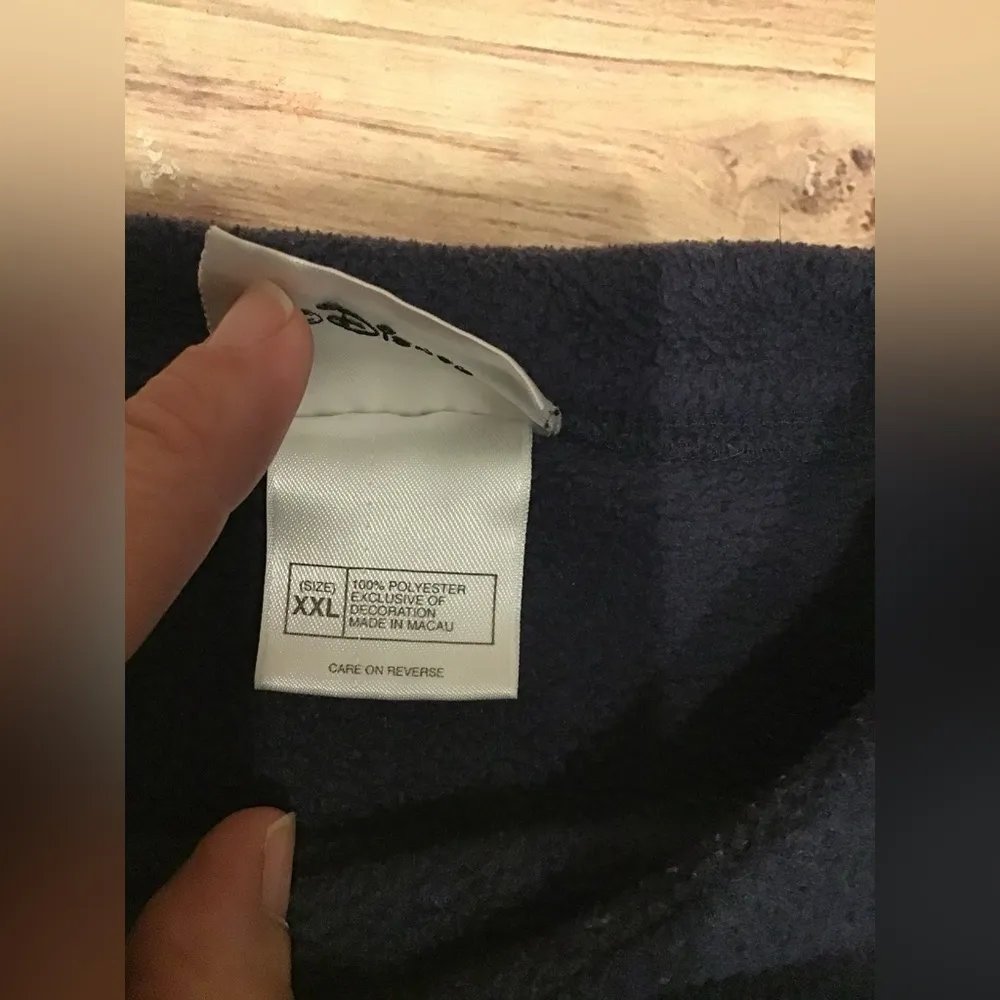 Vintage disney Mickey Mouse embroidered sweater shirt navy blue size XXL - Image 6