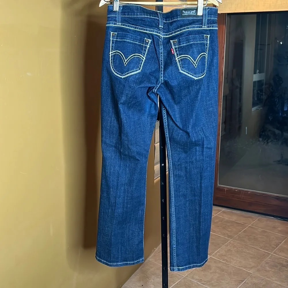 Levi’s 529 Curvy Bootcut Dark Blue Jeans Size 29 - Image 5