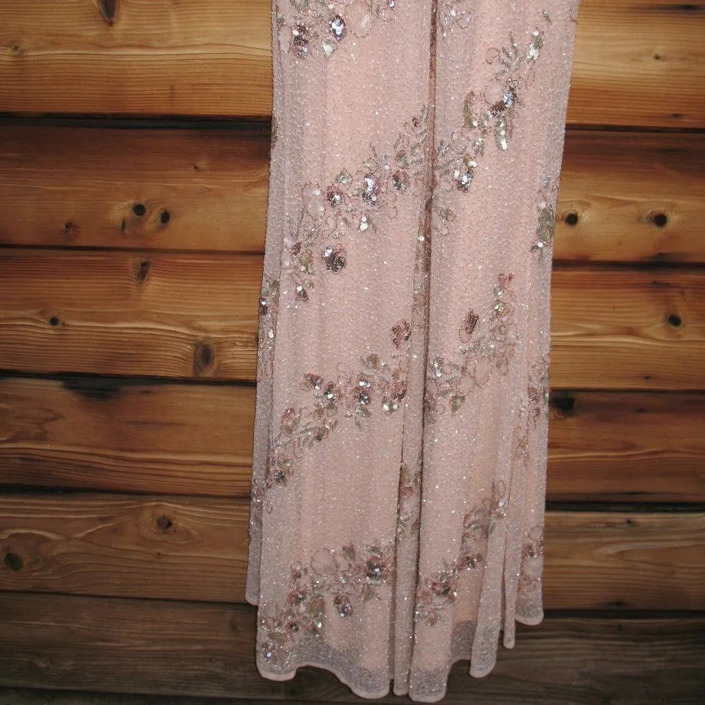 MAC DUGGAL 5500 Womens Embellished Bateau Neck Cap Sleeve Gown - Image 14