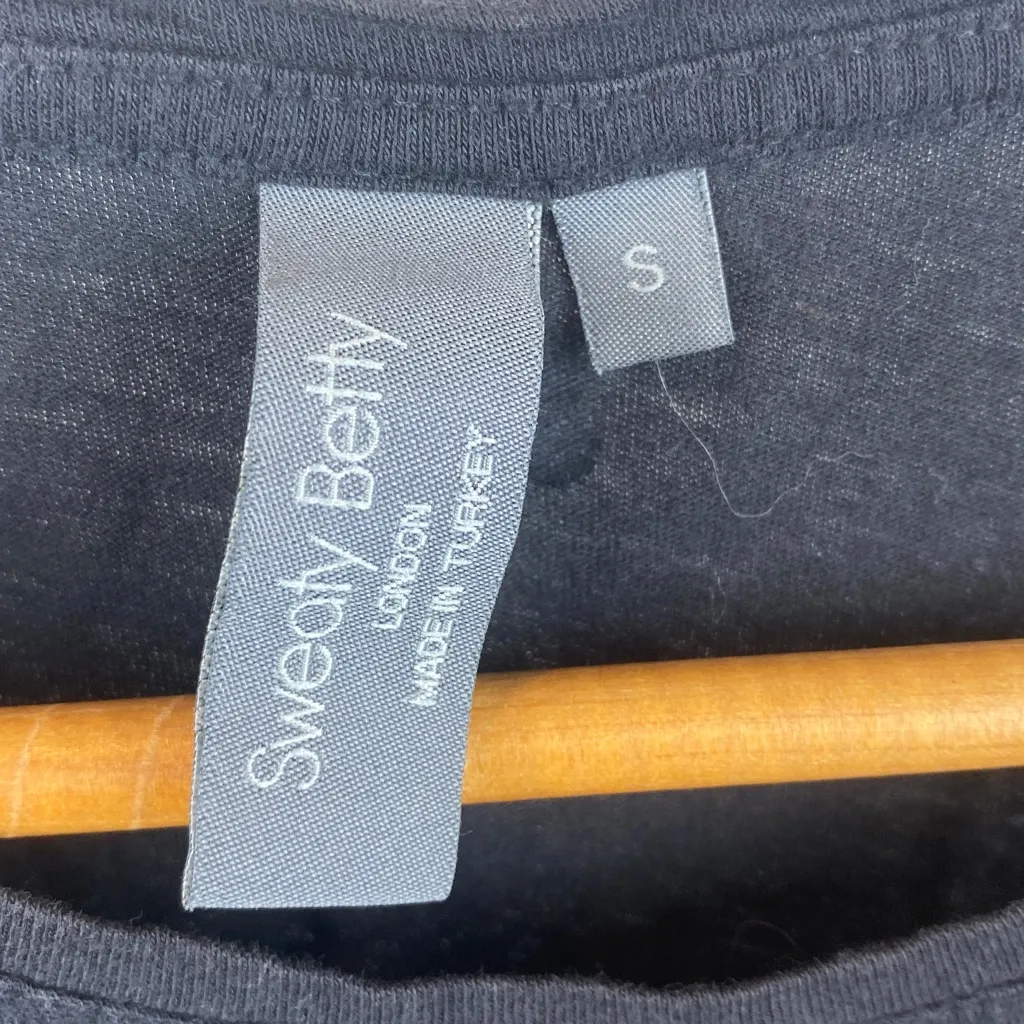 Sweaty Betty Black Sleeveless Fit-ish Print Athletic Sporty Tank Top S - Image 4