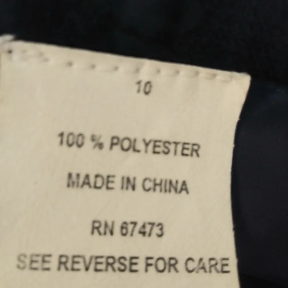 Danny Nicole 10 Workwear Skirt Double Breasted Suit Floral Laser in Navy - Image 9