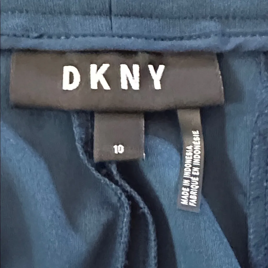 DKNY Teal Blue Dress Pants Sz 10 - Image 5