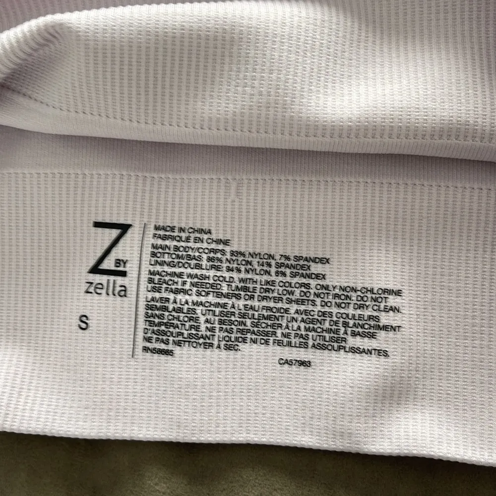 Z by Zella cropped racer back tank top. Size small. Color pale purple - Image 4