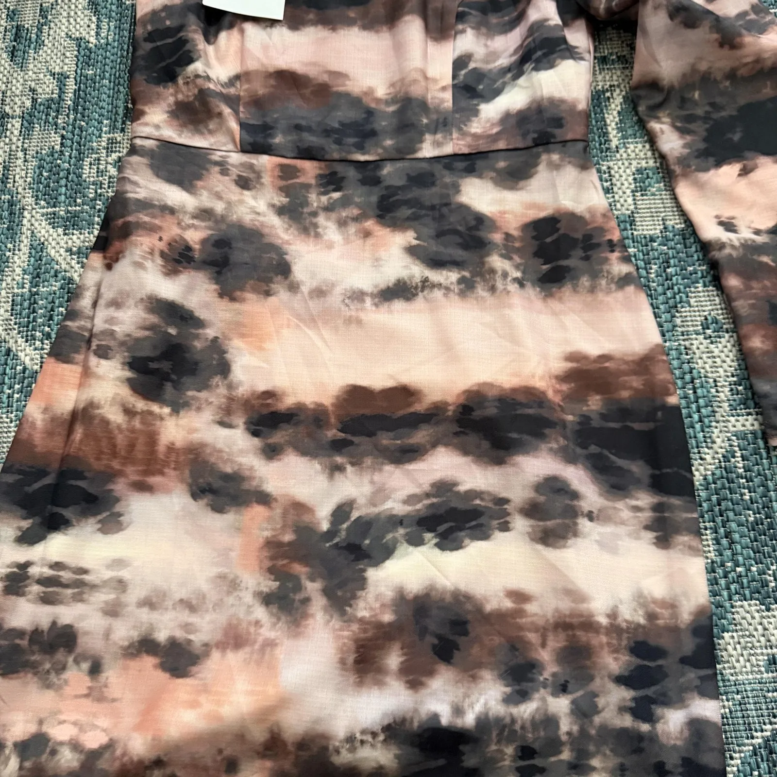 Molly Bracken Dress Womens Medium One Shoulder Going Out Tie Dye Cocktail Party - Image 4