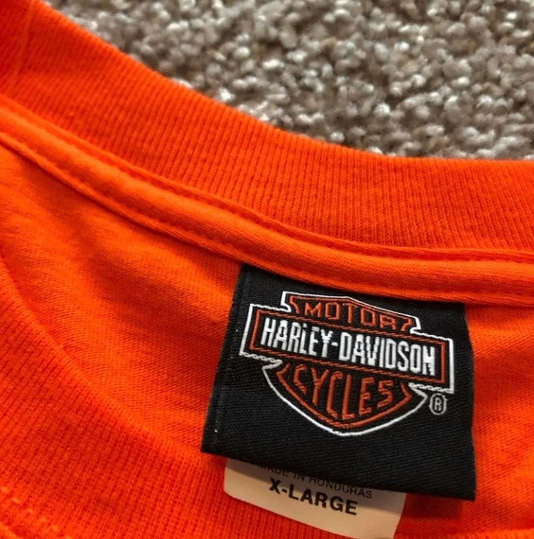  Harley-Davidson Pigeon Forge Shirt Orange Size XL - Image 4
