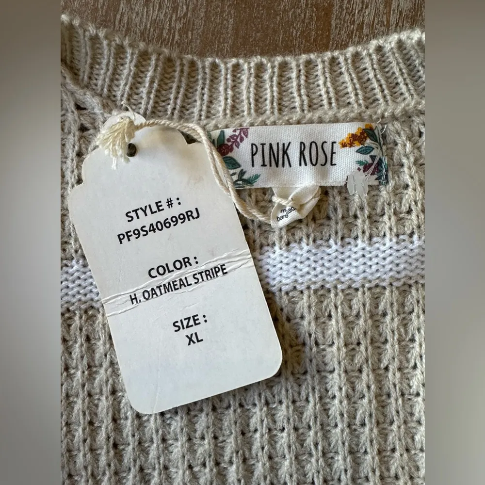 Pink Rose New with tags Knit Cadigan with pockets Size XLarge - Image 6