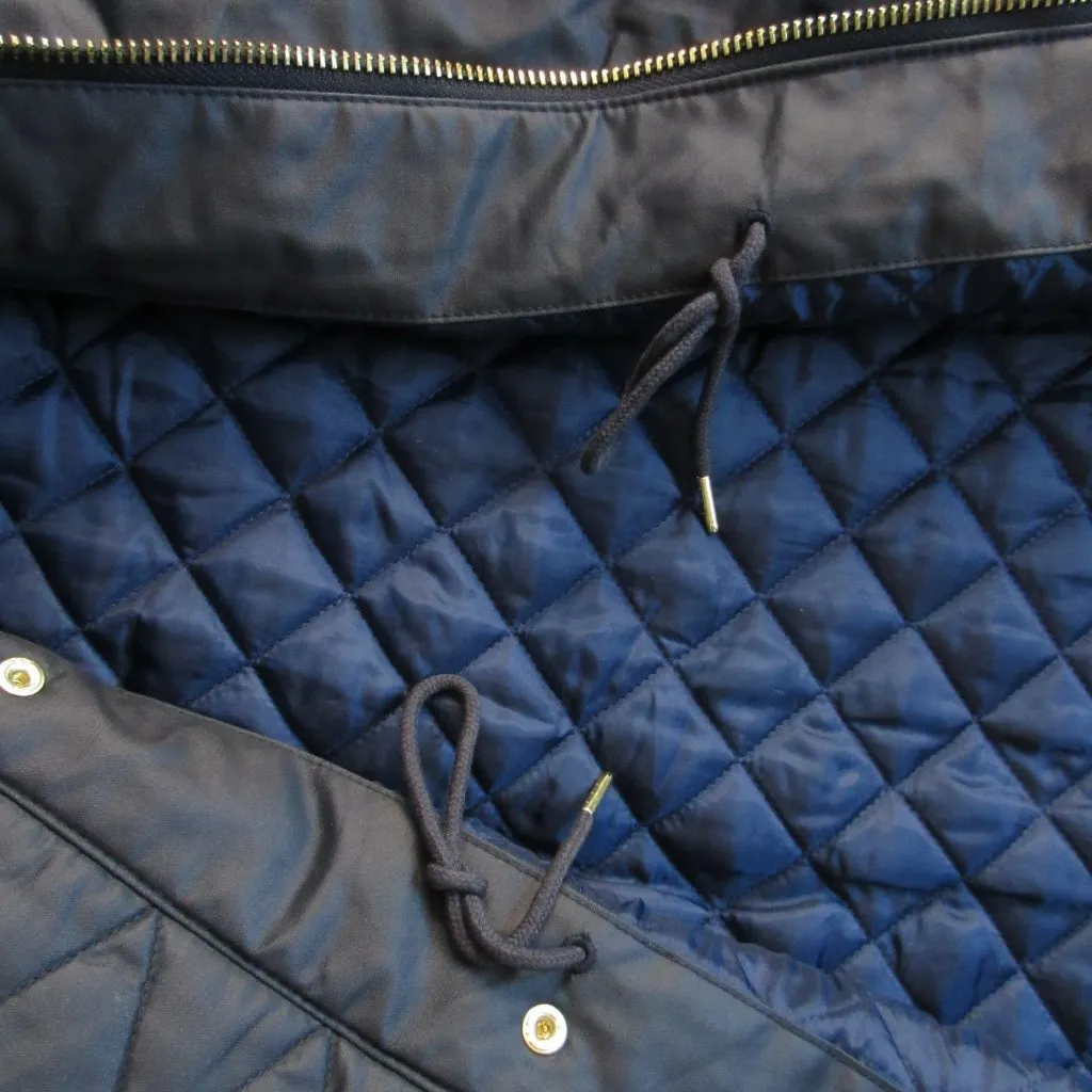 NWT J.Crew Petite Perfect Winter Parka in Black Fur Hooded Primaloft Coat MP - Image 5