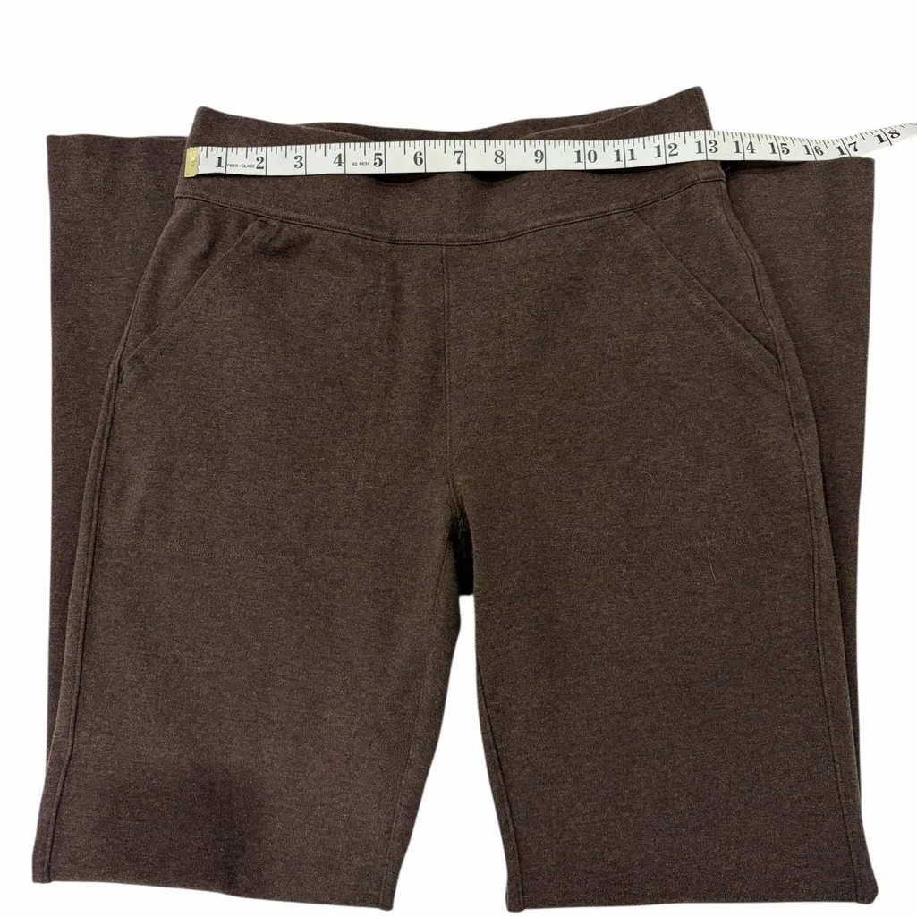 Duluth Trading Co Mocha Mousse Brown Pull-on Bootcut Sweatpants Size Small - Image 3