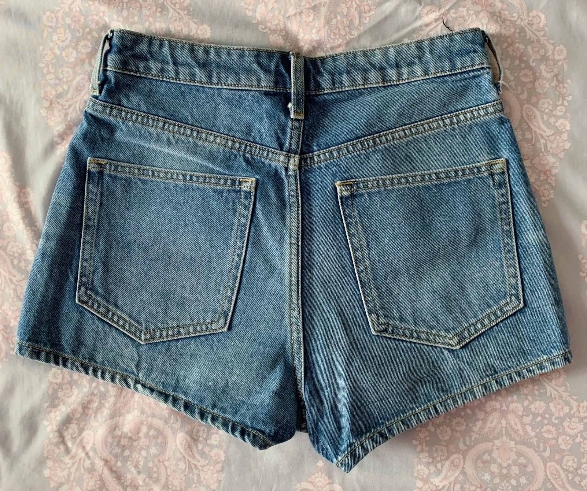 High Wasted Denim Shorts Size 4 - Image 2