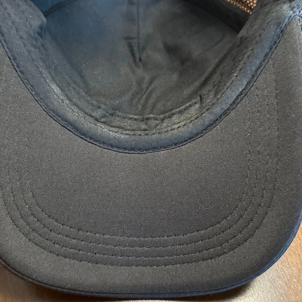 Billabong Across Waves Black Trucker Hat with Palm Tree Design Mesh Backing - Image 4