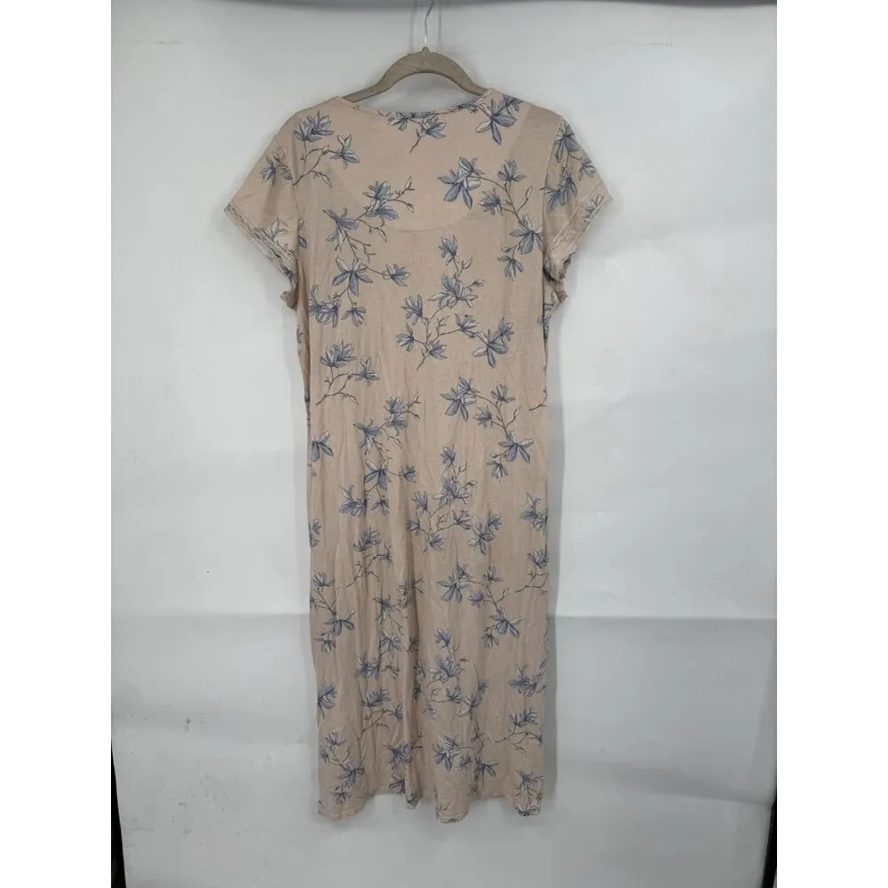 Miss Elaine Floral‎ Mumu Sleep Night Gown Women Large Pink Loungewear Cabincore - Image 2