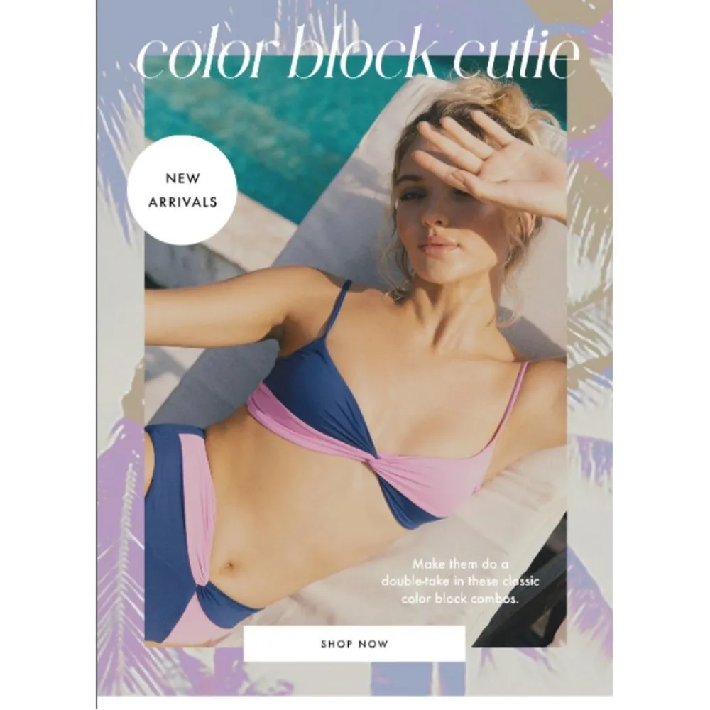 💕L*SPACE💕 Color Block Bikini (Ringo Top + Nancy Lee Bitsy Bottom) Small S NWT - Image 5