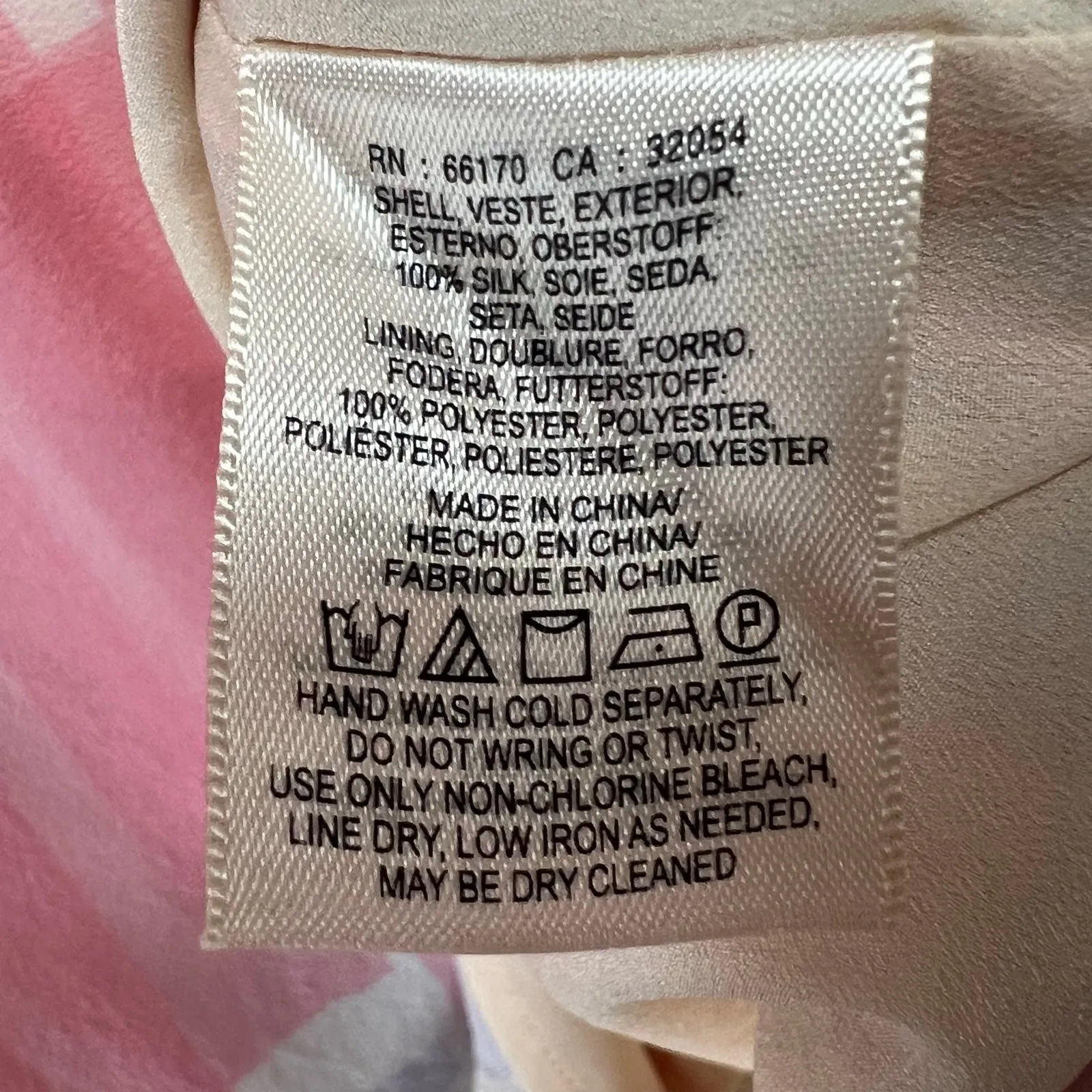 Anthropologie Maeve Avalonne Dress 4 Pink White Silk Asymmetric Whimsy Ethereal - Image 14