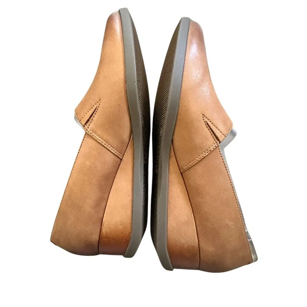 Dansko Shanda Luggage Waterproof Leather Wedge Heels 40 Womens 9.5-10 Brown - Image 2