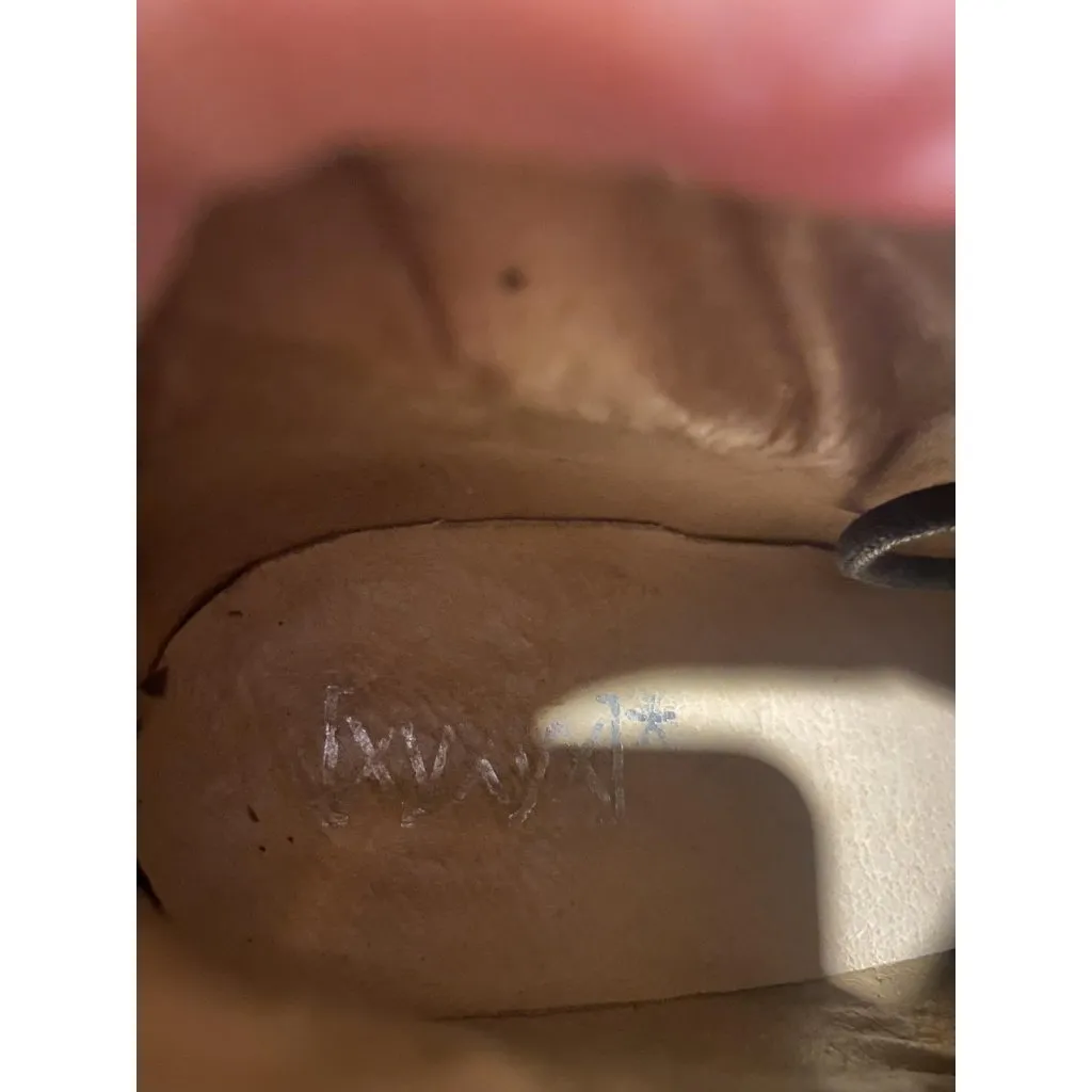 XYXYX Green Leather Boots Womens Size 8 EU 39 Lace Up Zip Ankle Combat Booties - Image 6