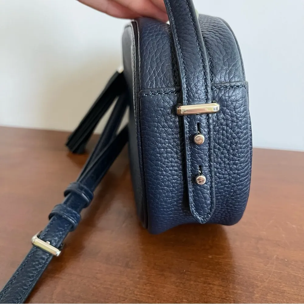 EUC- Kate Spade Blue Kortney Camera Crossbody Bag with Signature Spade Logo - Image 9