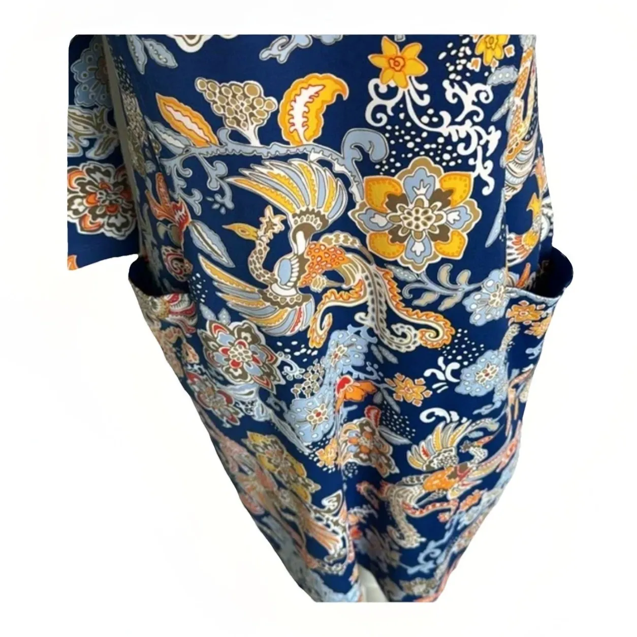 J. McLaughlin Catalina Cloth Catalyst Floral Midi Dress Navy Multi Size XS - Image 6