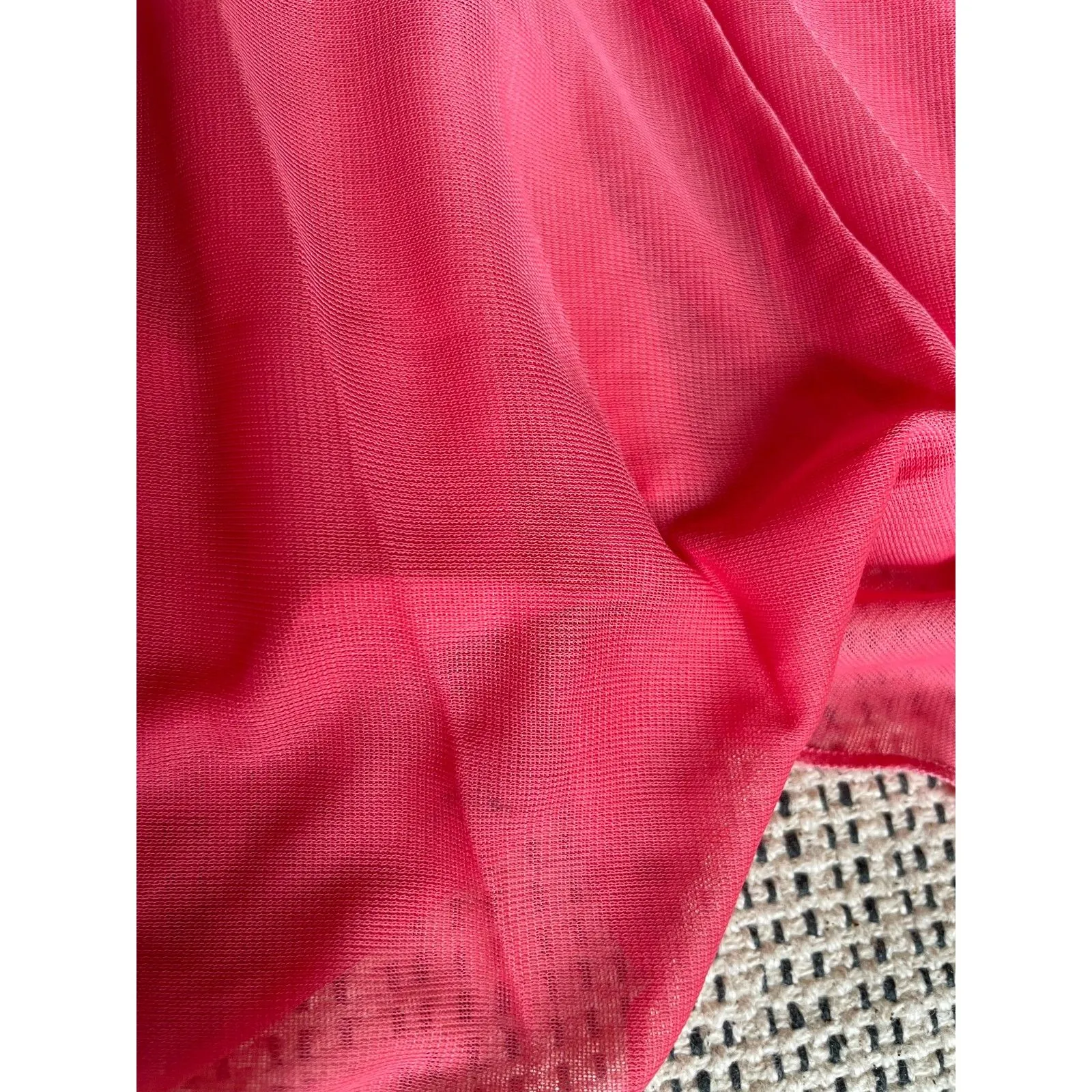 Jodi Kristopher Women Strapless Pleated Gown Coral pink Beaded Empire Waist Prom - Image 8