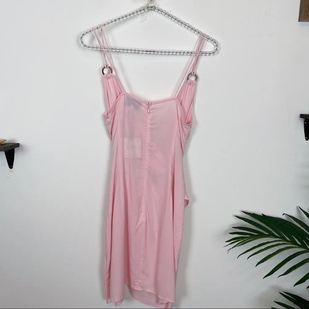 Finders Keepers Drape Mini Dress Blush - Image 4