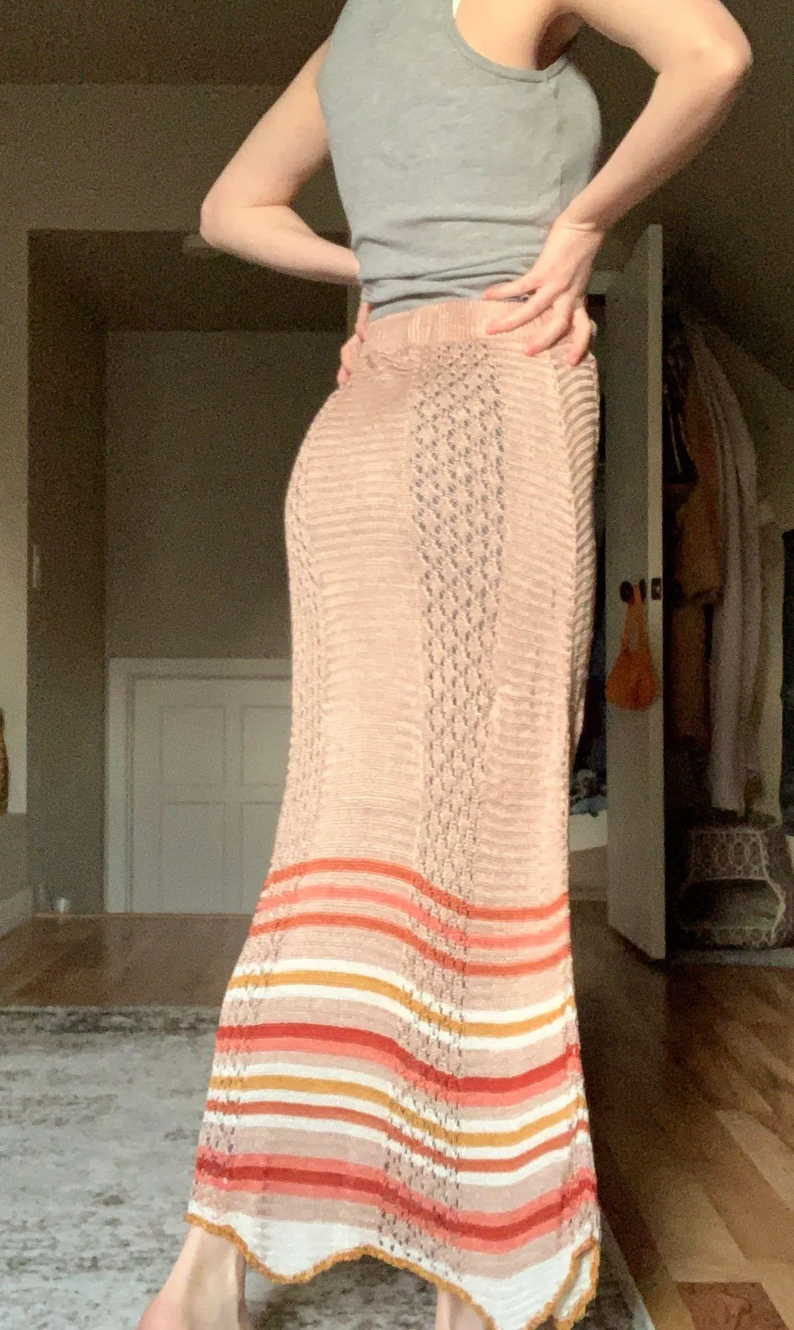 Mesh Knit Skirt - Image 3