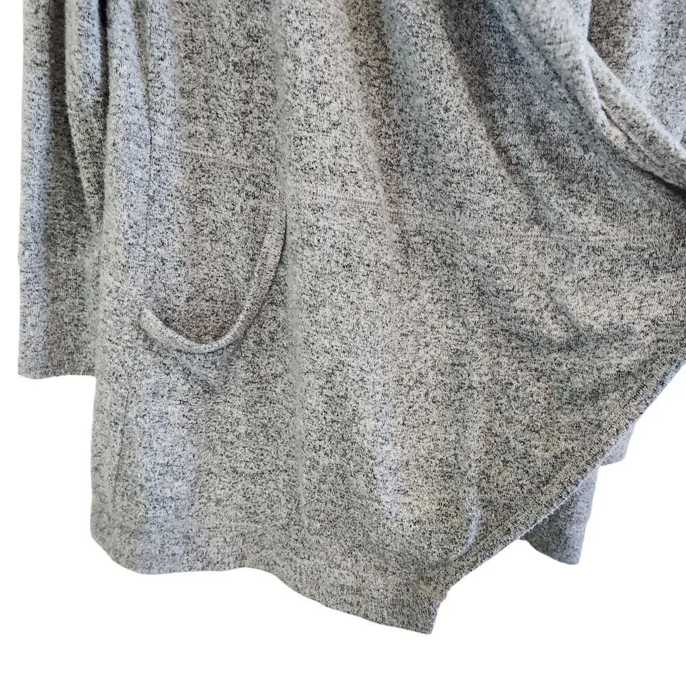 Abercrombie & Fitch Oversized Gray Long Line Cardigan Sweater Cozy Size Small - Image 6