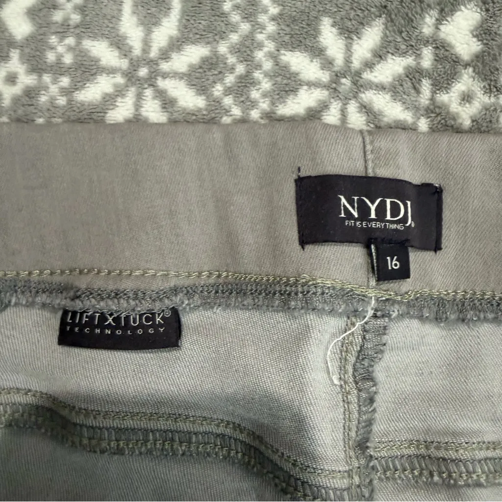 NYDJ Pull On Wide Leg Clean Grace Gray Stretch Size 16 NWT Casual Comfort - Image 4