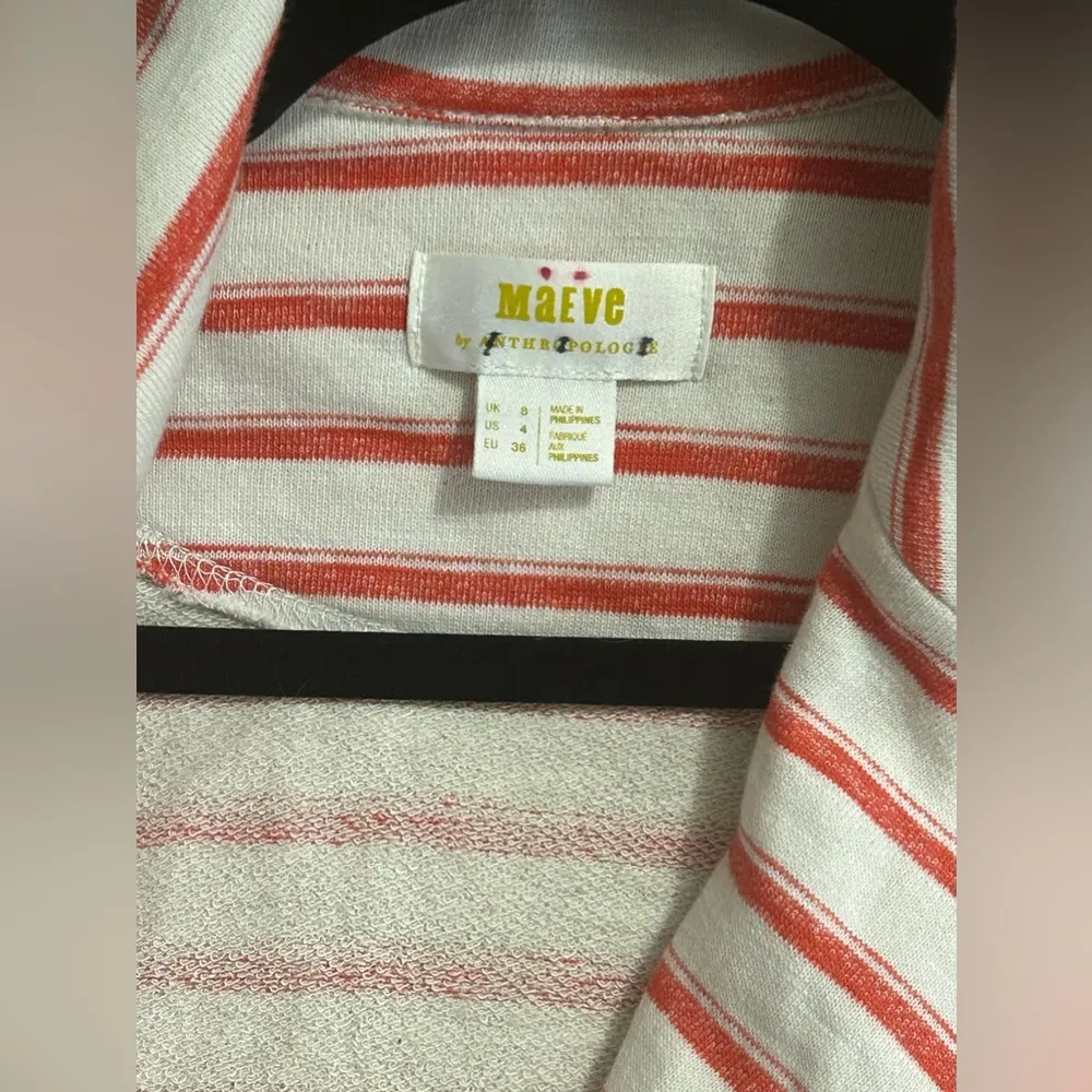 Maeve  Anthropologie Sailor Crop side button sweater size 4. EUC - Image 8