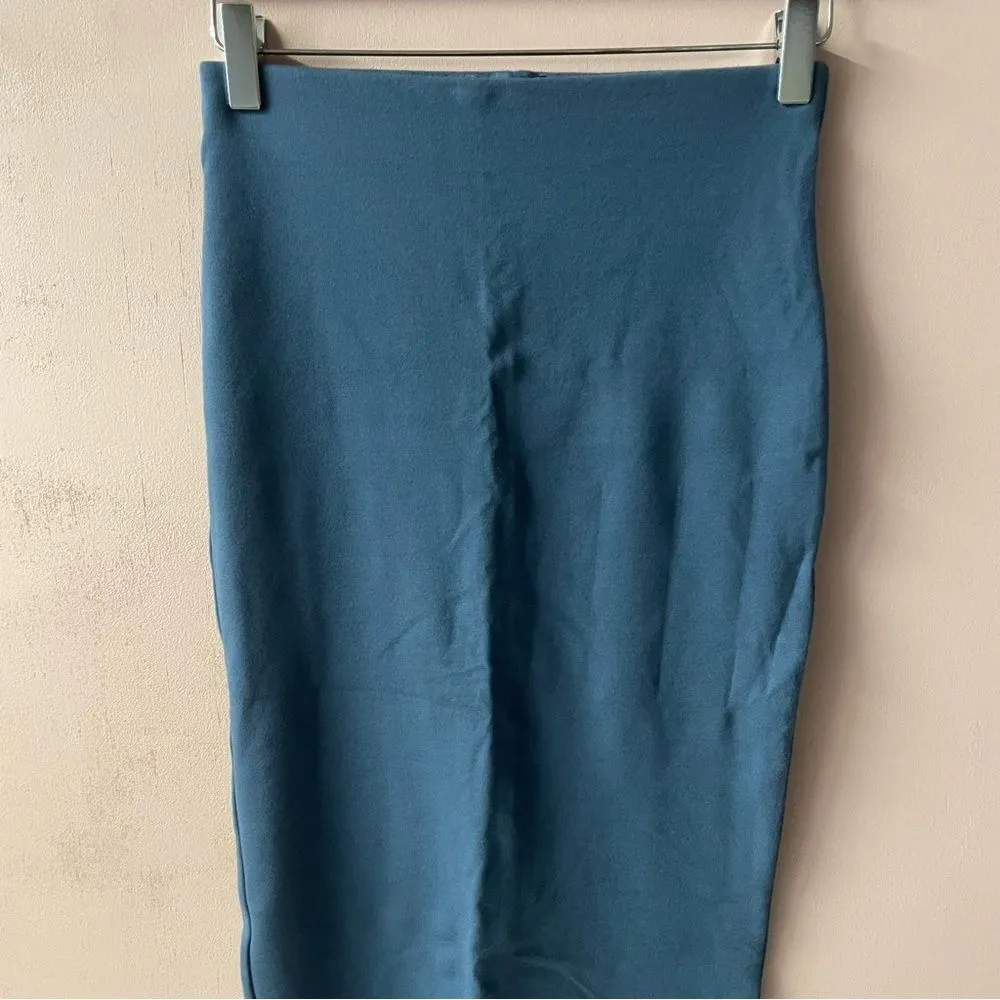 Forever 21 Dusty Blue Pencil Skirt Size Small EUC - Image 9