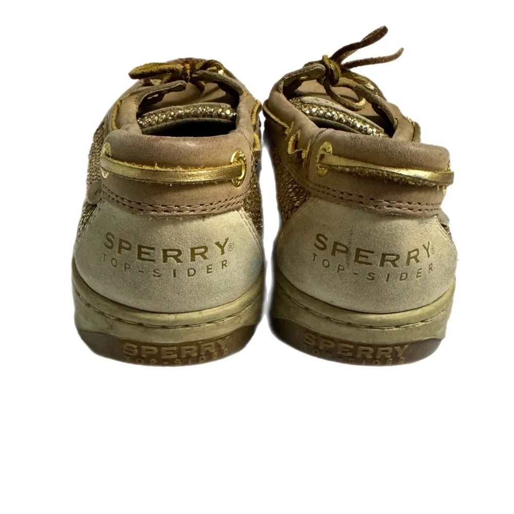 Sperry Top Sliders Brown with Gold accents 7.5M - Image 4