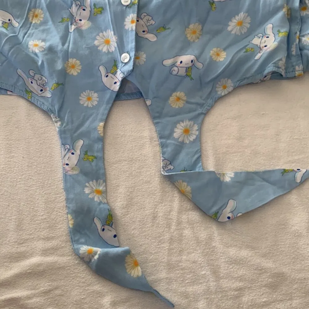 Sanrio Cinnamoroll womens xl hot topic blue bunny kawaii pastel hello kitty - Image 11