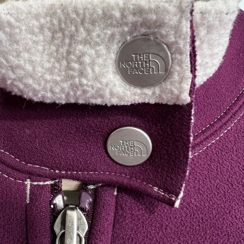The North Face Womens Medium A5 Series Kanten Sherpa‎ Shearling Bomber Jacket - Image 3