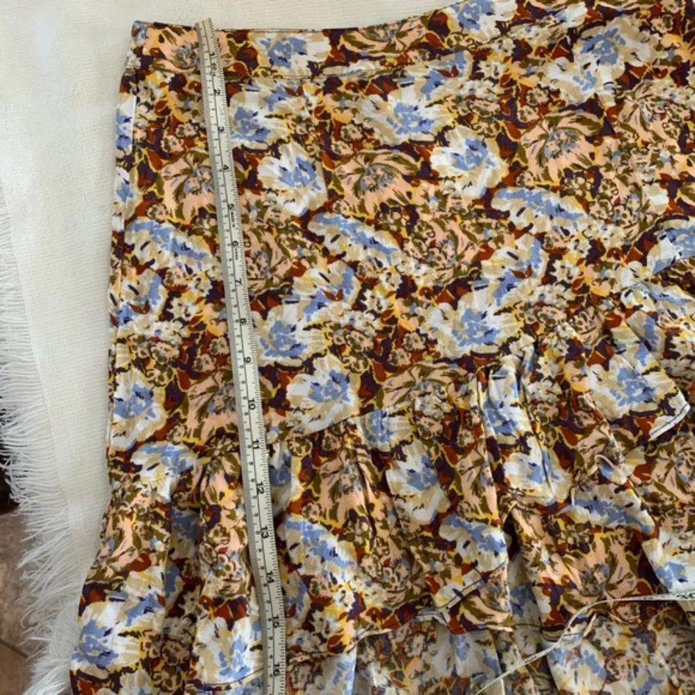 NWT Free People Women's Nadia Faux-Wrap Ruffled SZ 2 - Image 3