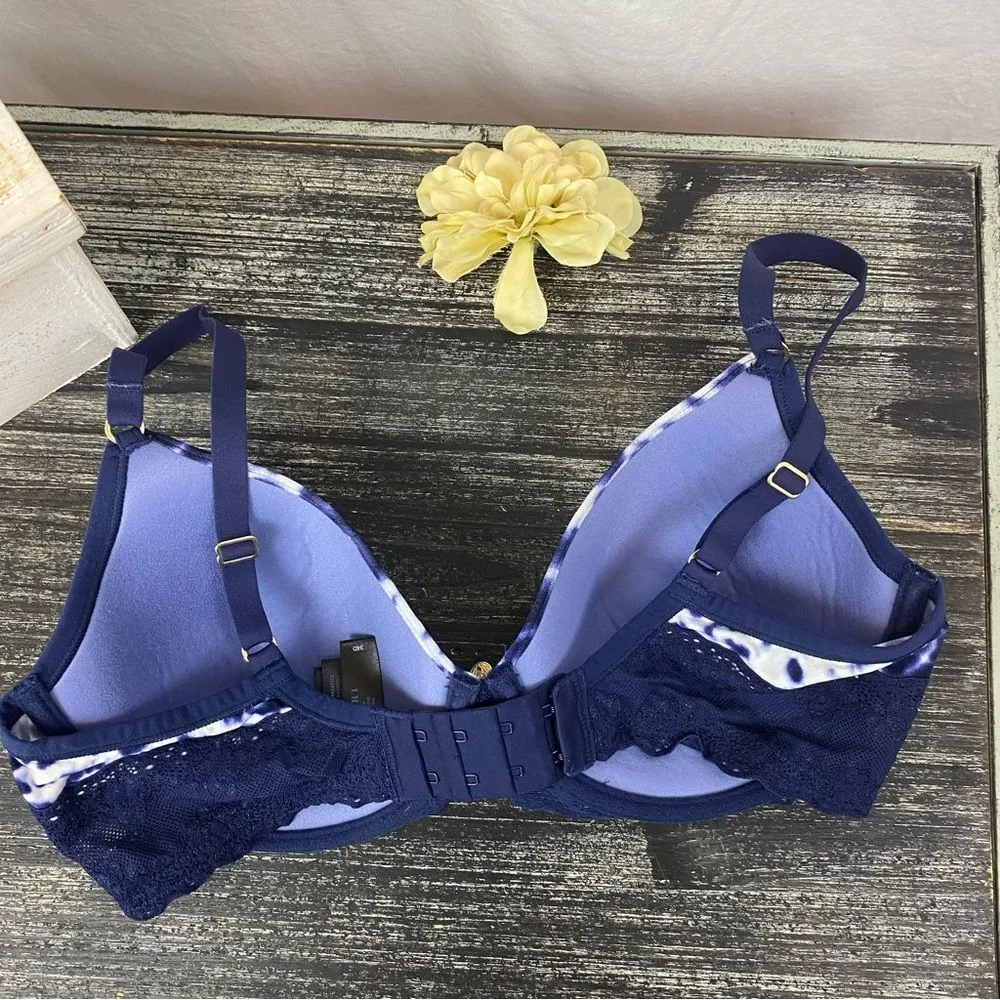 Natori Blue Two Tone Underwire Contour Bra 34D - Image 3