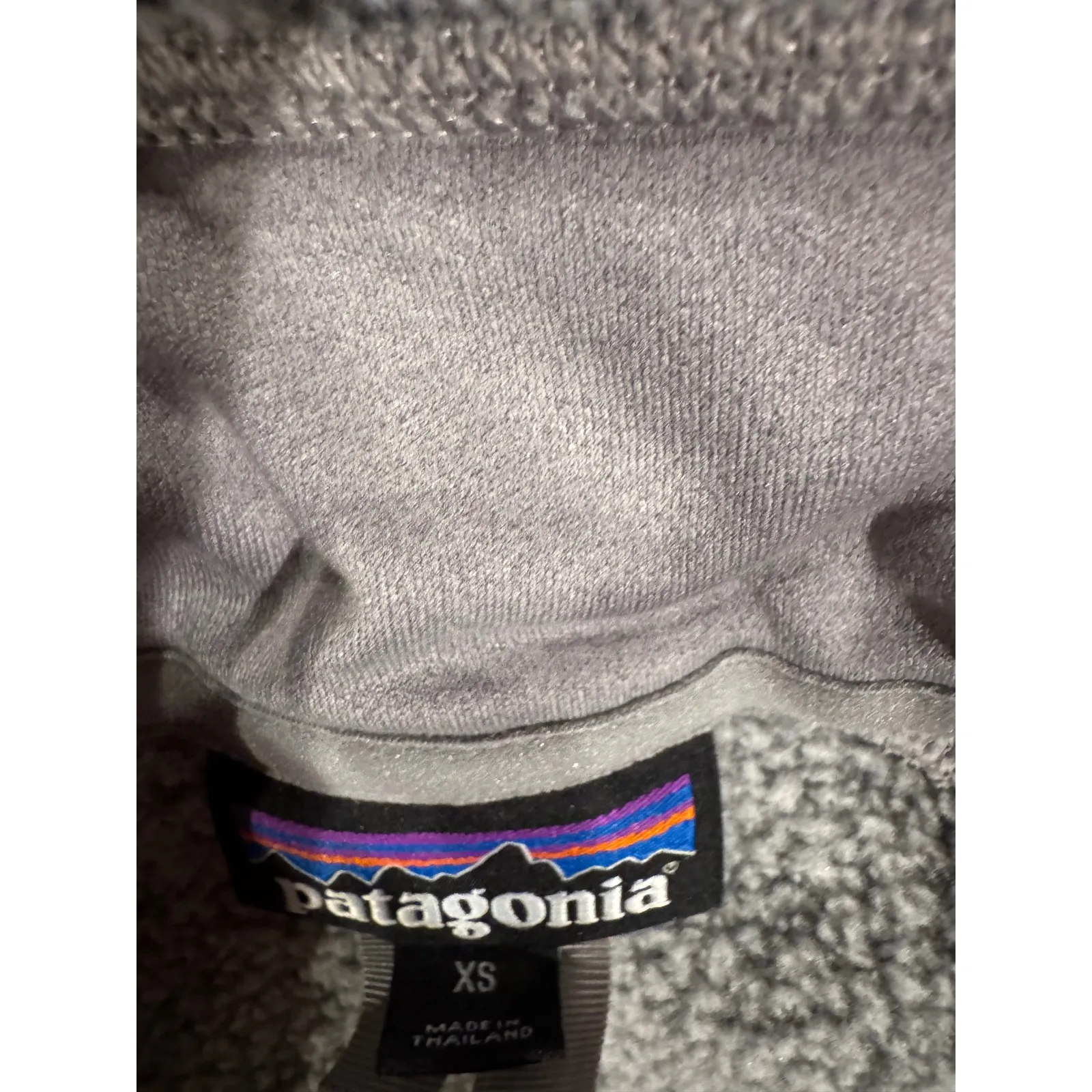 Patagonia Better Sweater DialogTech Logo Gray Quarter Zip Pullover‎ Jacket XS - Image 4