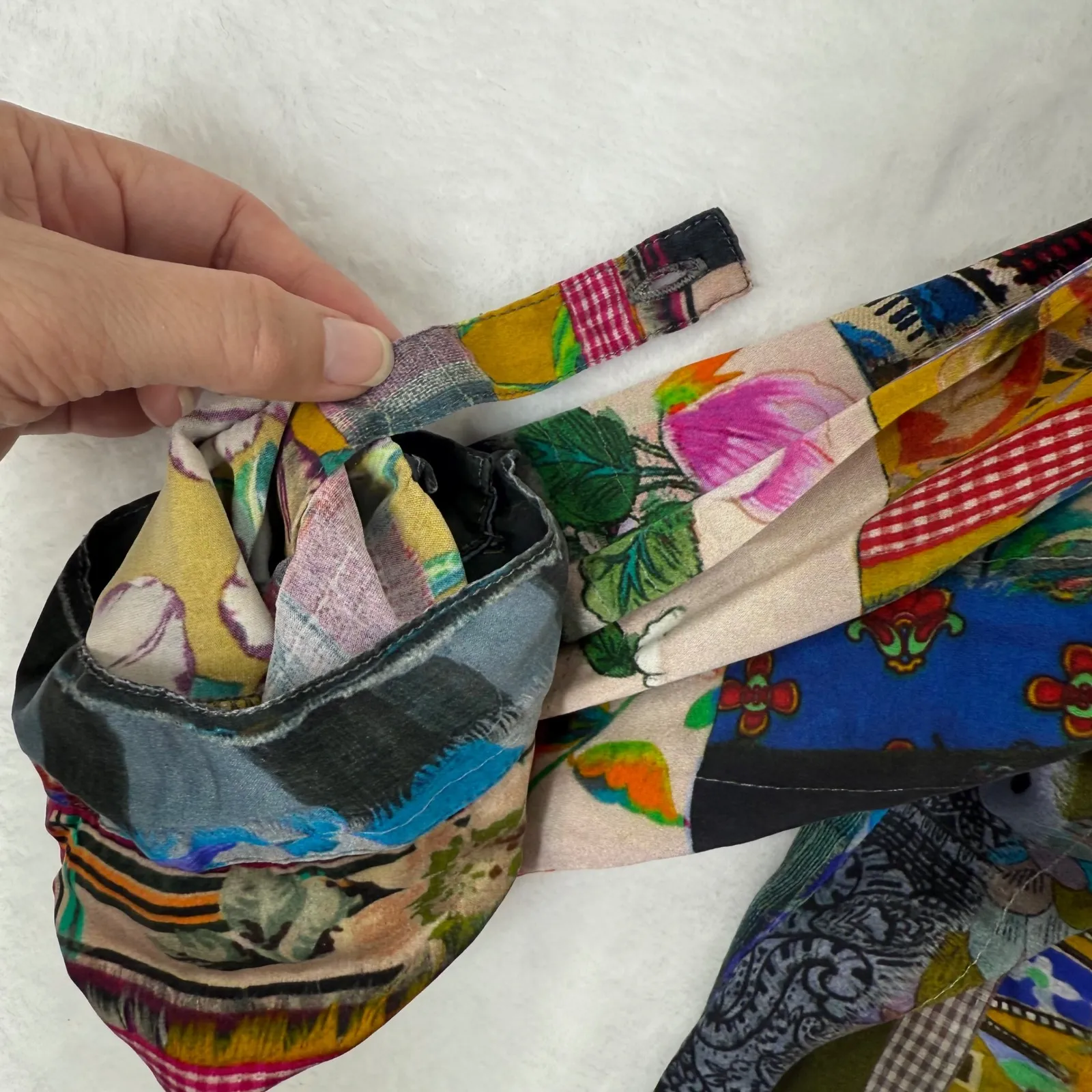 Johnny Was Sonnet Denali Button Down XXL Shirt Bohemia Art Silk Blend - Image 6