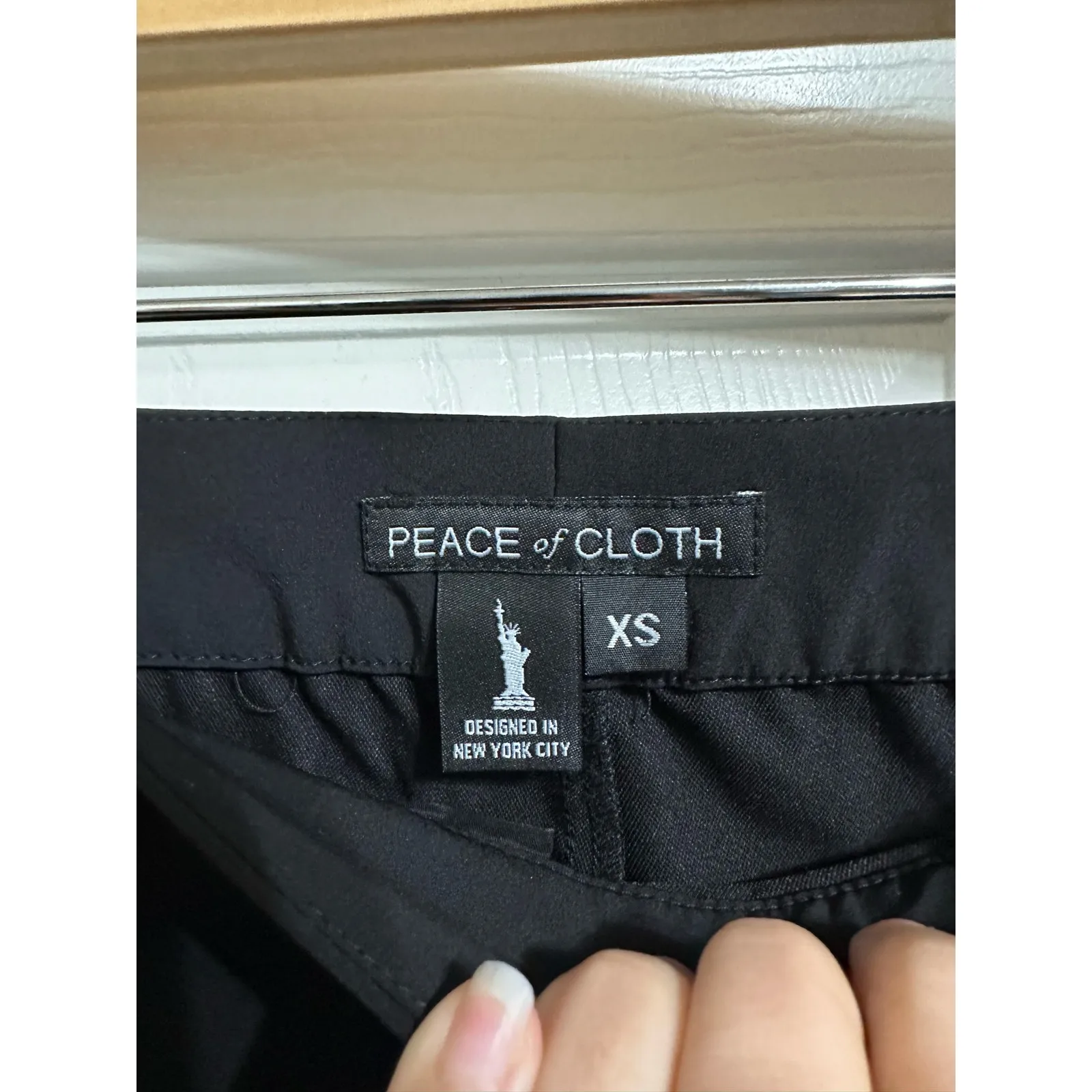 Peace of Cloth Panticular Pants‎ Women’s black Stretch Trousers size XS - Image 3