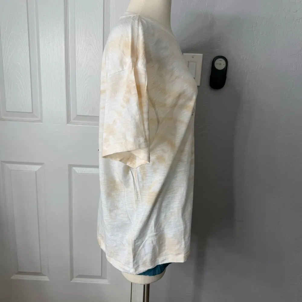 Roxy Juniors Spiral Tie Dye Tee Graphic Tee, Peace and Positivity Shirt, S/P - Image 5