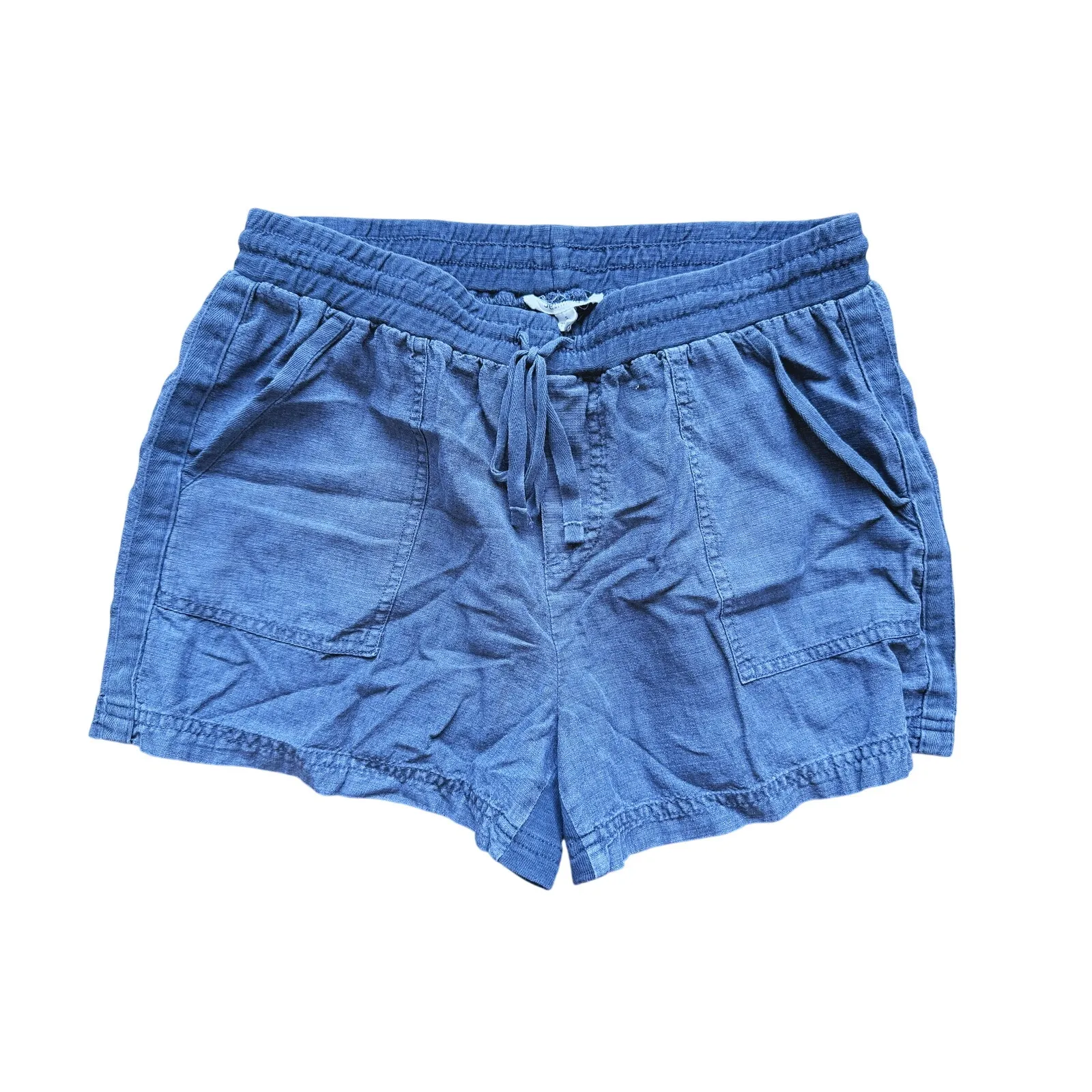 Splendid Coastal Linen Casual Shorts Blue XS Boho Lounge Flowy Lounge Americana - Image 2