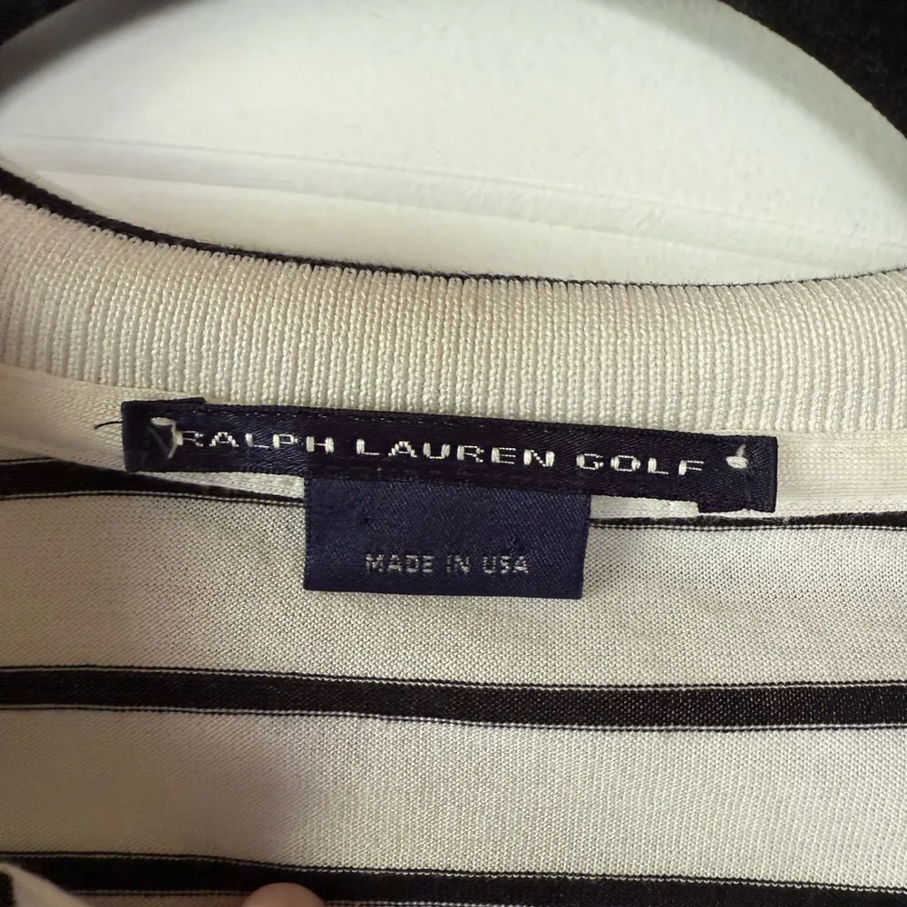 Ralph Lauren Golf White Striped Shirt - Image 2