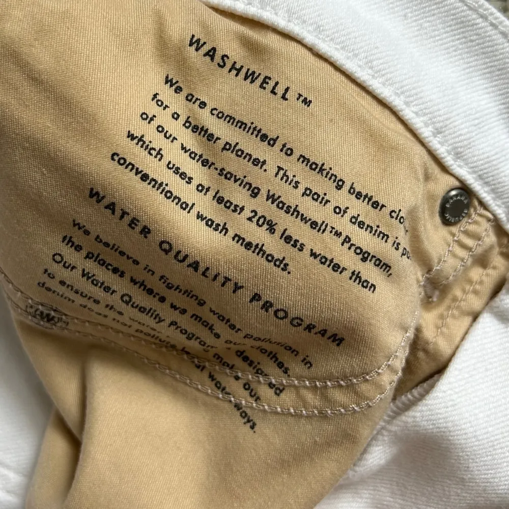 Banana Republic White High Rise Slim Distressed Denim Size 29 Spring Easter - Image 5