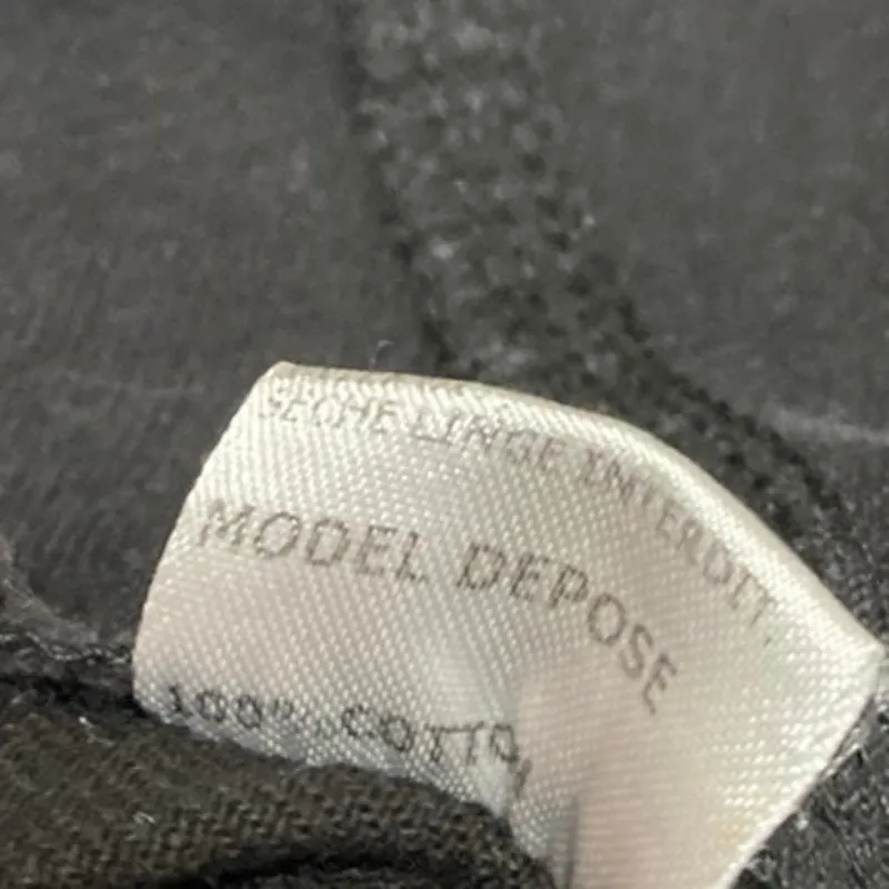 Vera & Lucy Black Floral Embroidered Button Down Distressed Denim Jeans Jacket M - Image 5