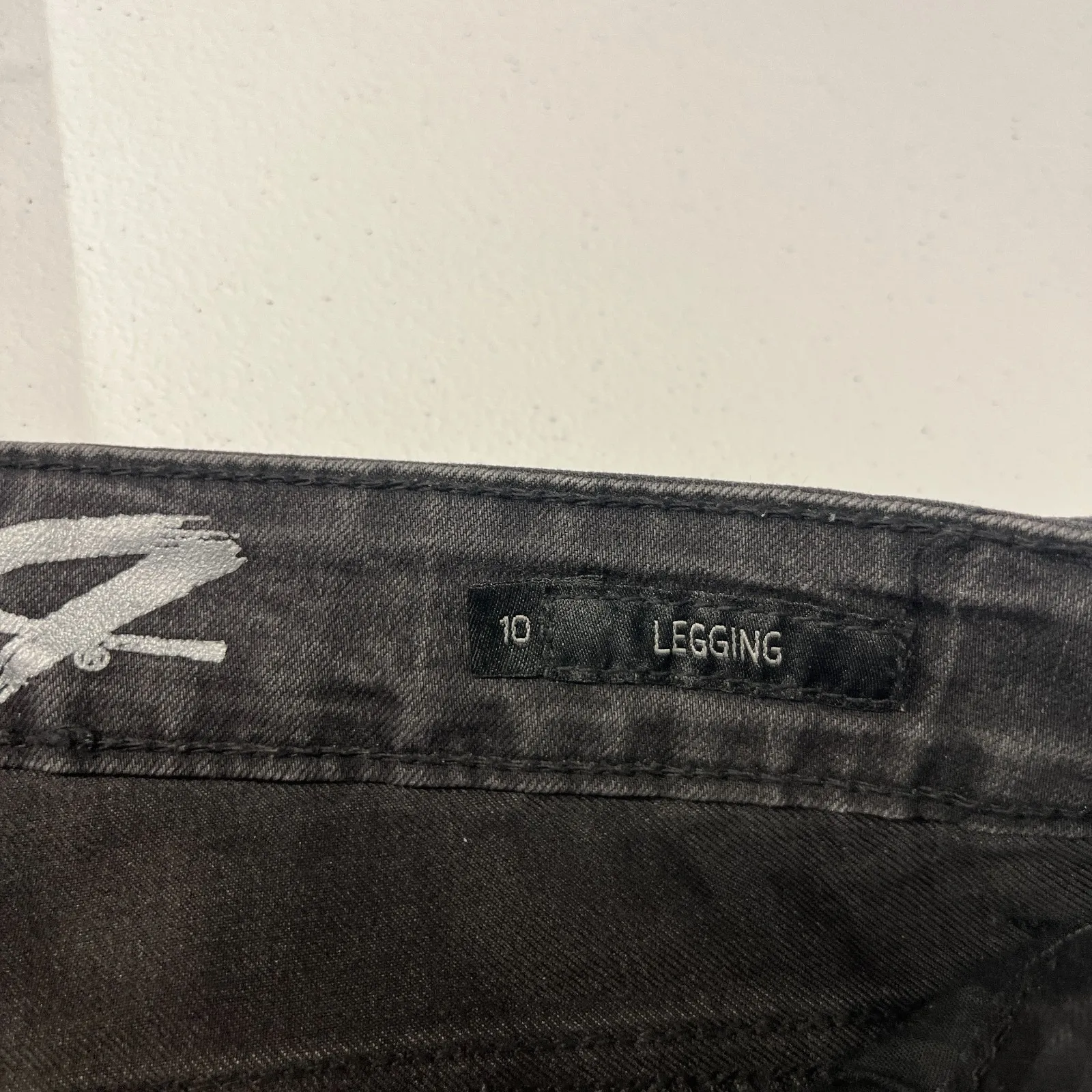 Seven7 Leggings Jeans Womens 10 Black Cotton Stretch Everyday Wear Mid Rise - Image 9