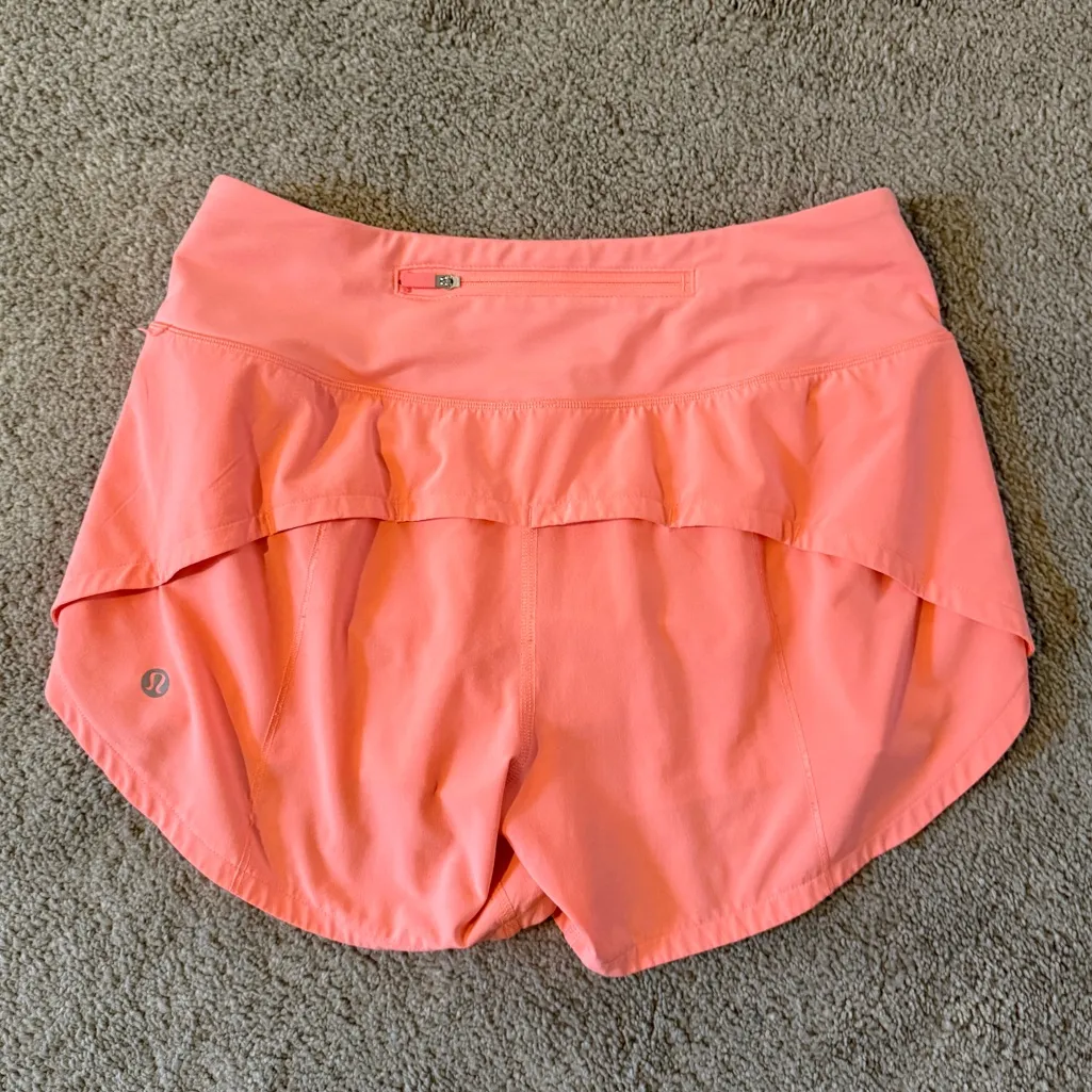 Lululemon Speed Up Mid-Rise Lined Short 4” – Sunset | Size 4 | Retired - Image 7