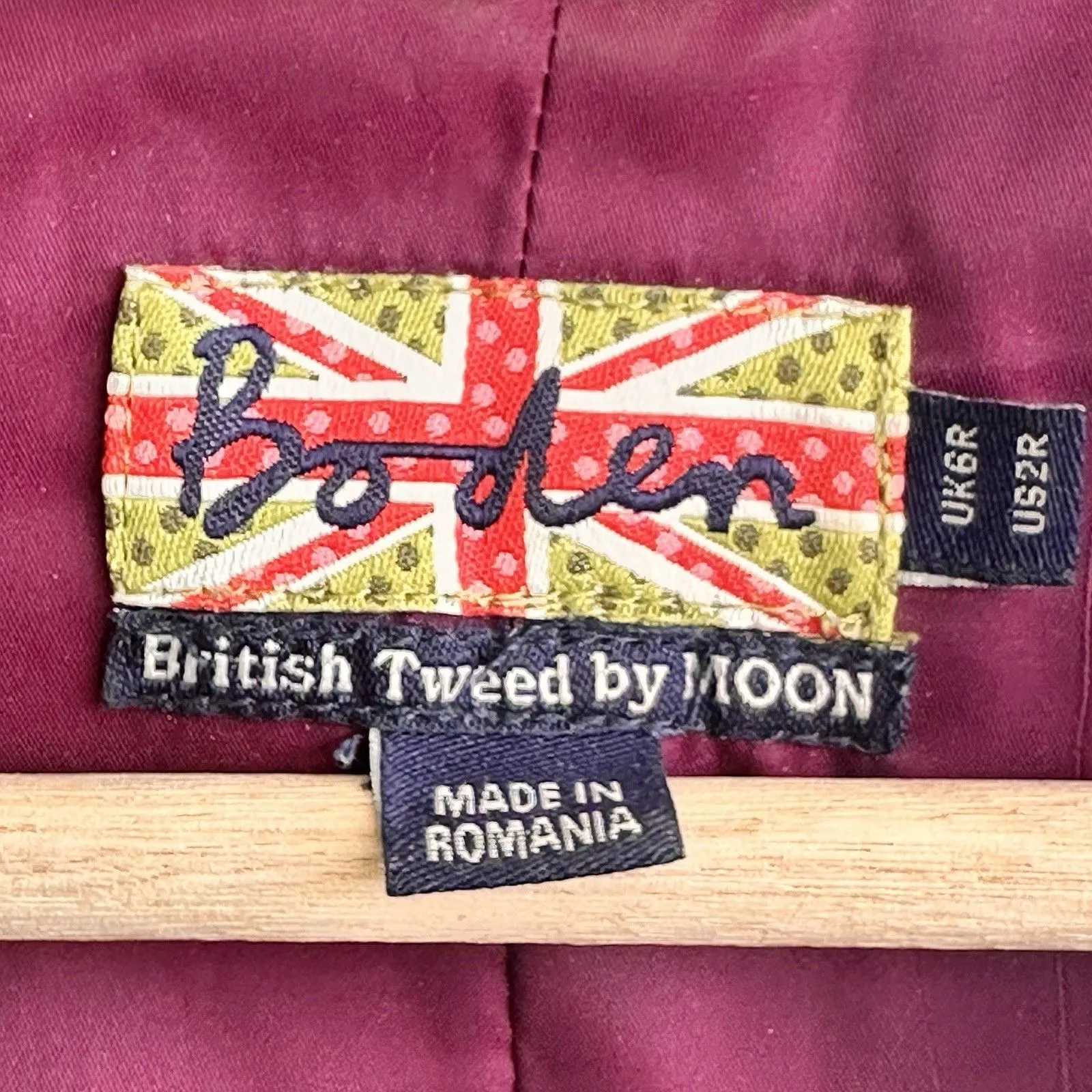 Boden british tweed By moon Wool Sleeveless Sheath Dress Geometric Gray 2 Preppy - Image 3