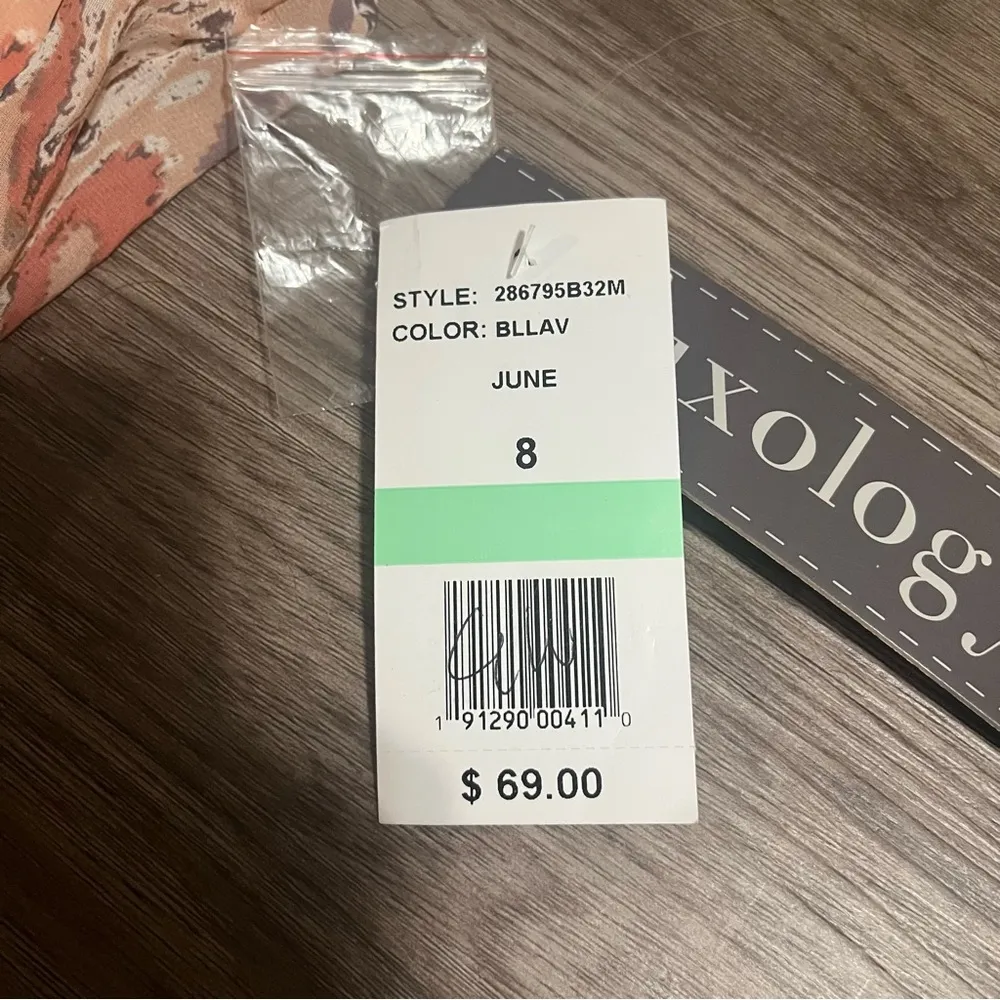 Luxology "June" Pink Multi Pattern Summer Dress; Medium(8) - Image 11